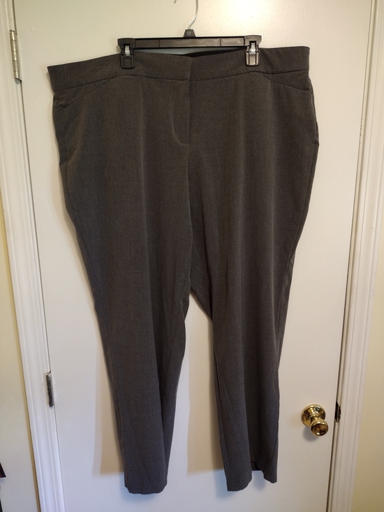 Kim Rogers Pants - Charcoal Straight-Leg Dress Pants